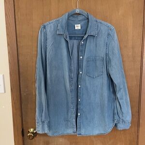 Women’s Denim Button-Up Shirt